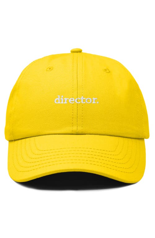 Shop Dalix Director Embroidered Low Crown Cap In Gold