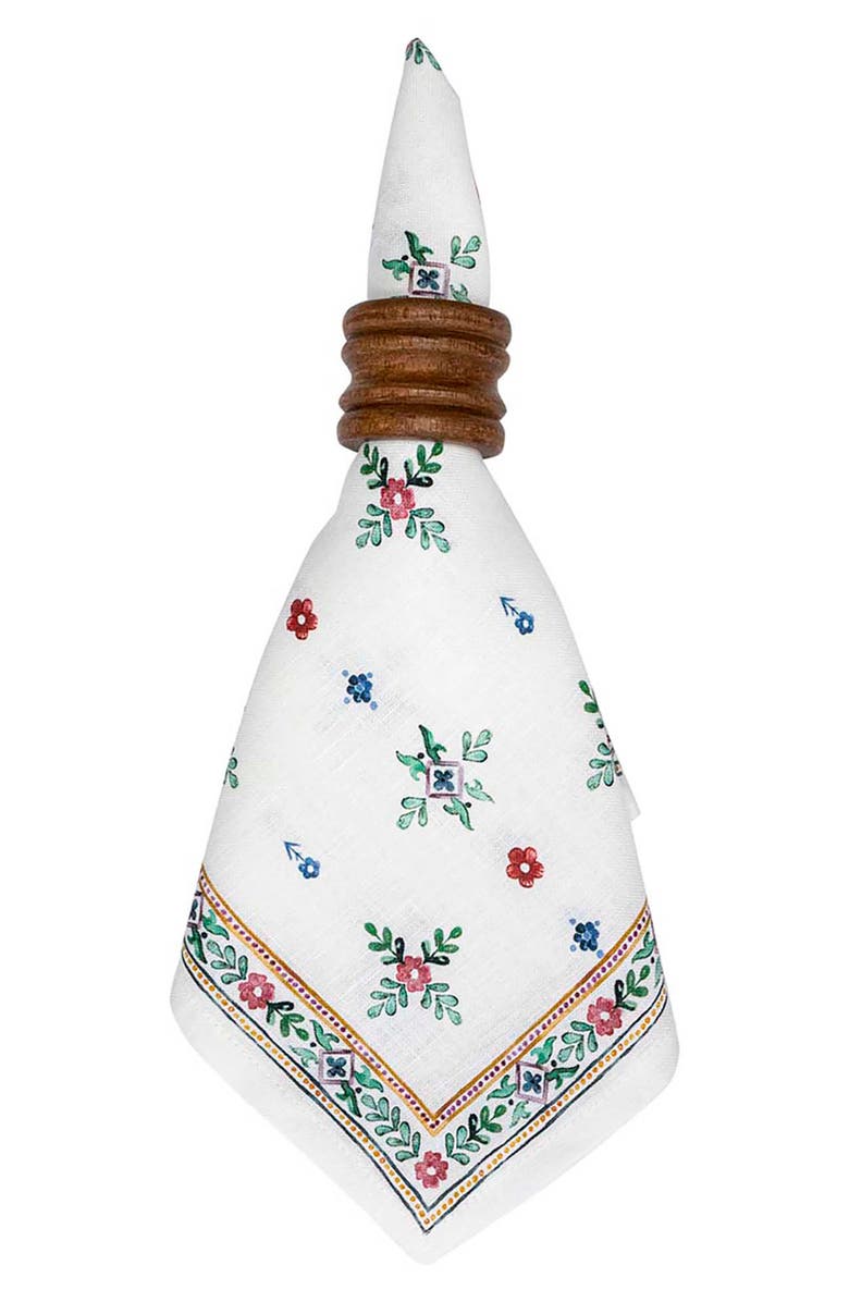 Juliska Heidi Set of 4 Linen Napkins, Alternate, color, Multi