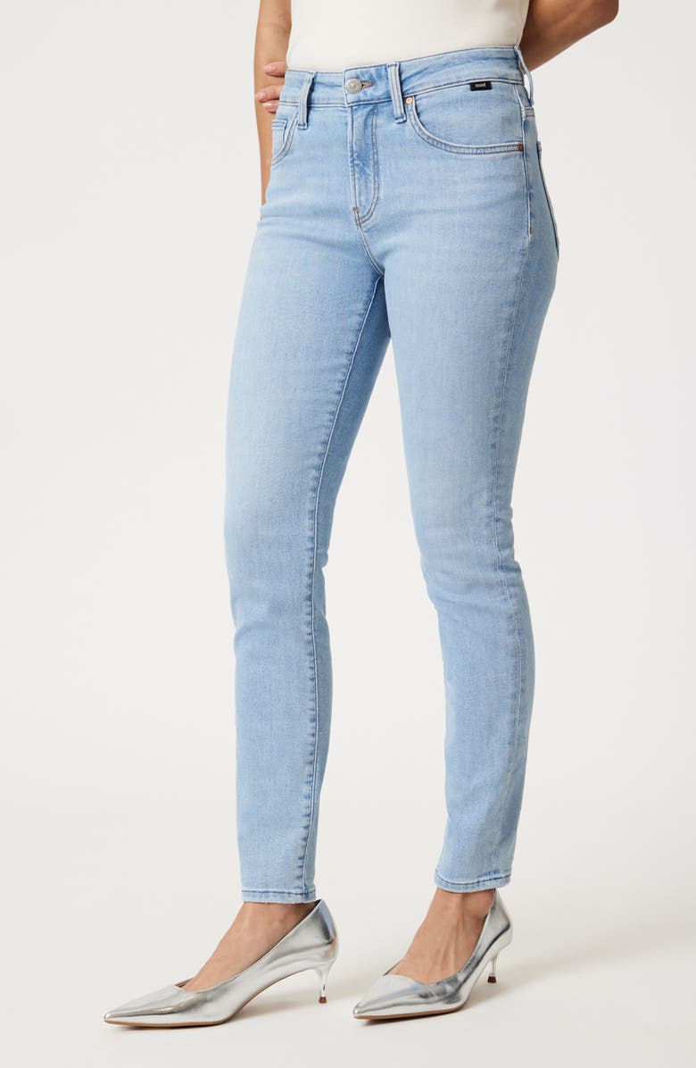 Mavi Jeans Tess High Waist Ankle Skinny Jeans, Alternate, color, Light Blue Flex Blue