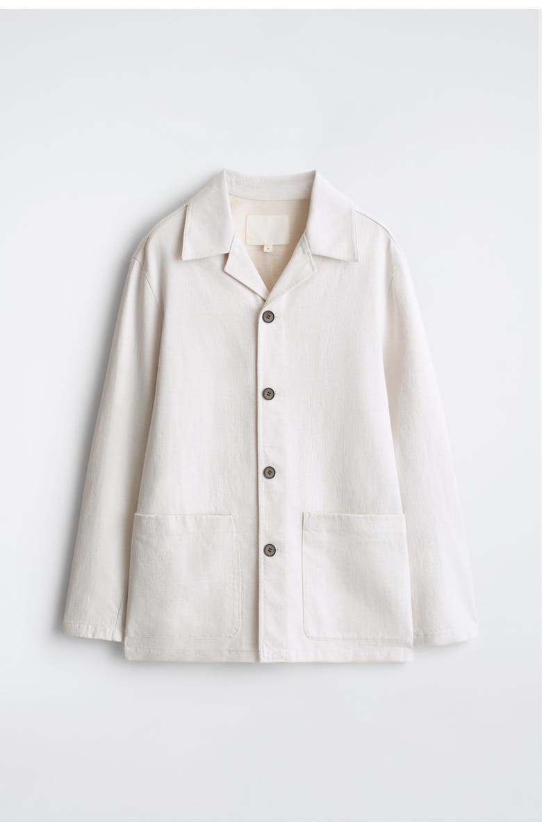 COS Denim Overshirt, Alternate, color, Off-White