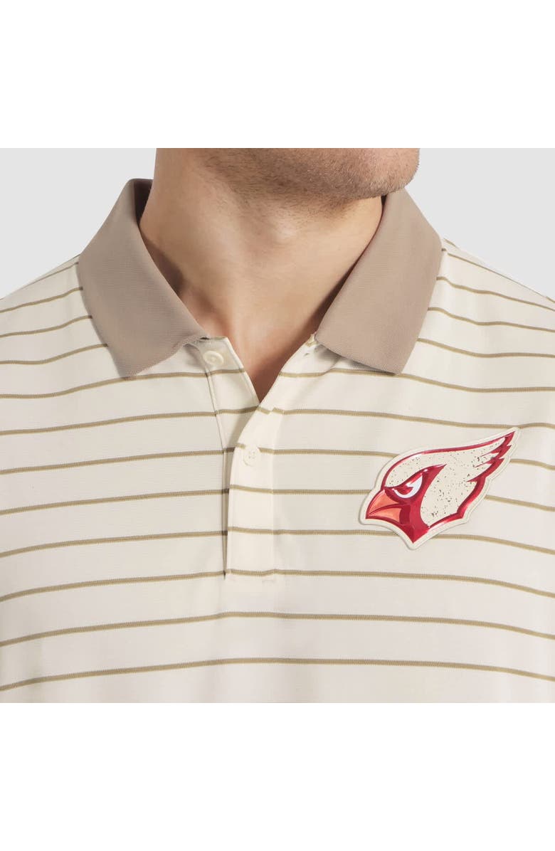 Nike Men's Nike Natural Arizona Cardinals 2025 Rivalries Collection Sideline Victory Striped Dri-FIT Polo, Alternate, color, Natural