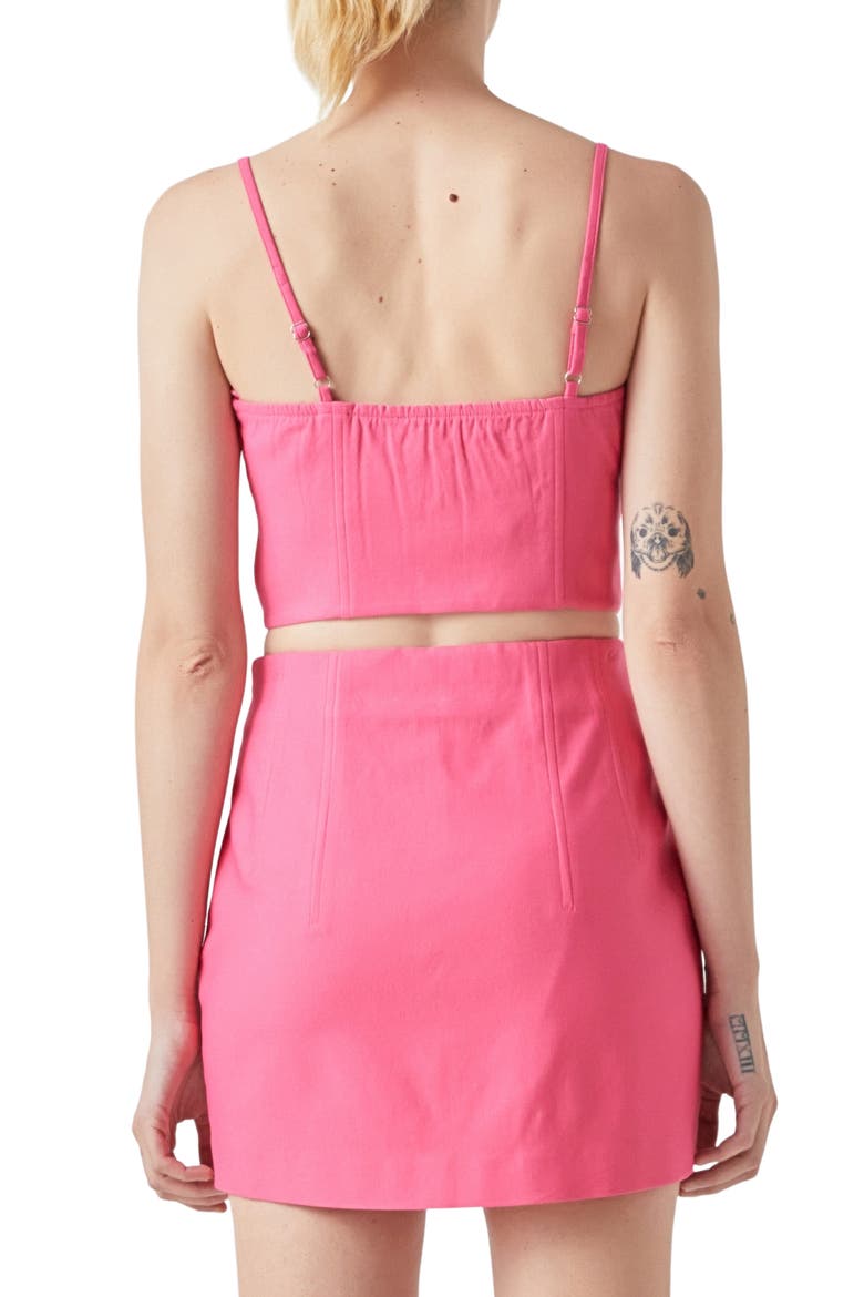 Sweetheart Corset Camisole, Alternate, color, PINK
