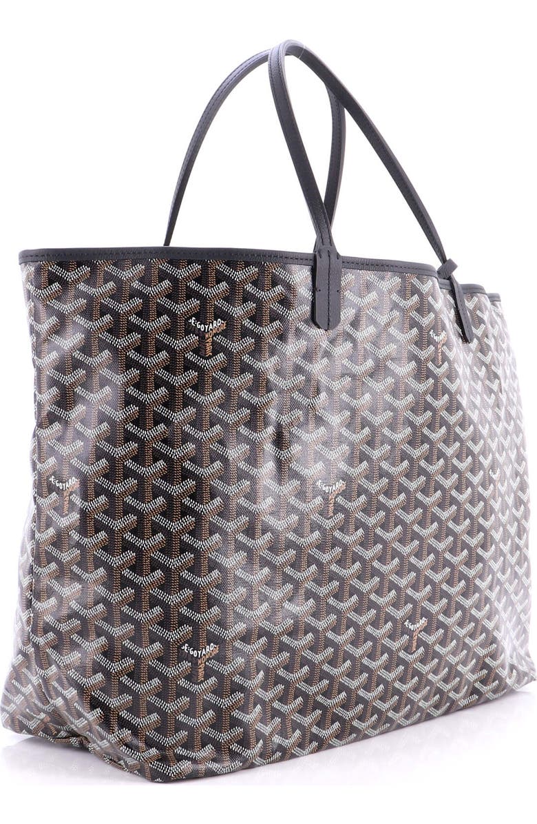 Pre-Owned Goyard Saint Louis Tote Coated Canvas GM, Alternate, color, Black