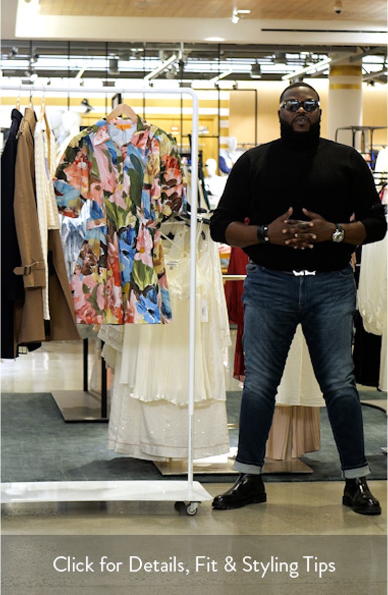 Floral Short Sleeve Organic Cotton Minidress, sales video thumbnail