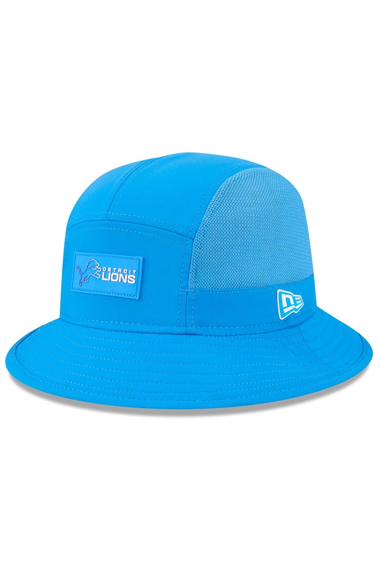Men's New Era Blue Detroit Lions 2025 Sideline  Bucket Hat, Alternate, color, Blue