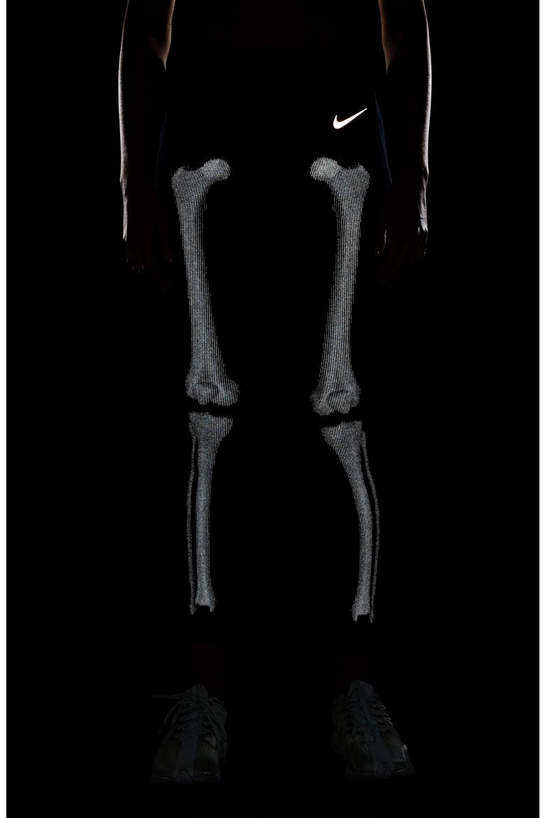 Skeleton Tights, Alternate, color, BLACK