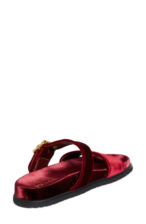 Prada Buckle Slide Sandal