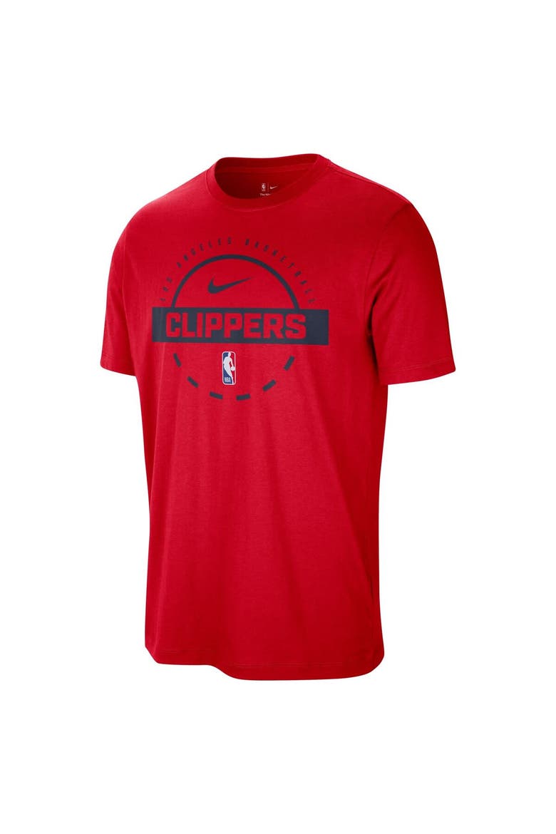 Men's Nike  Red LA Clippers Authentic Practice T-Shirt, Alternate, color, Red