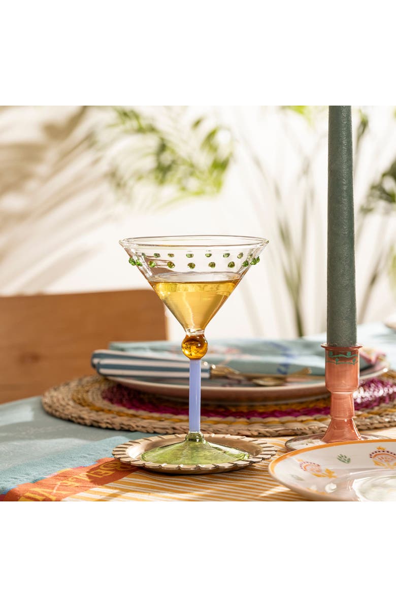 Zsa Zsa Zsu Henan Borosilicate Glass Martini Glass 6 Oz. Set Of 2, Alternate, color, Clear