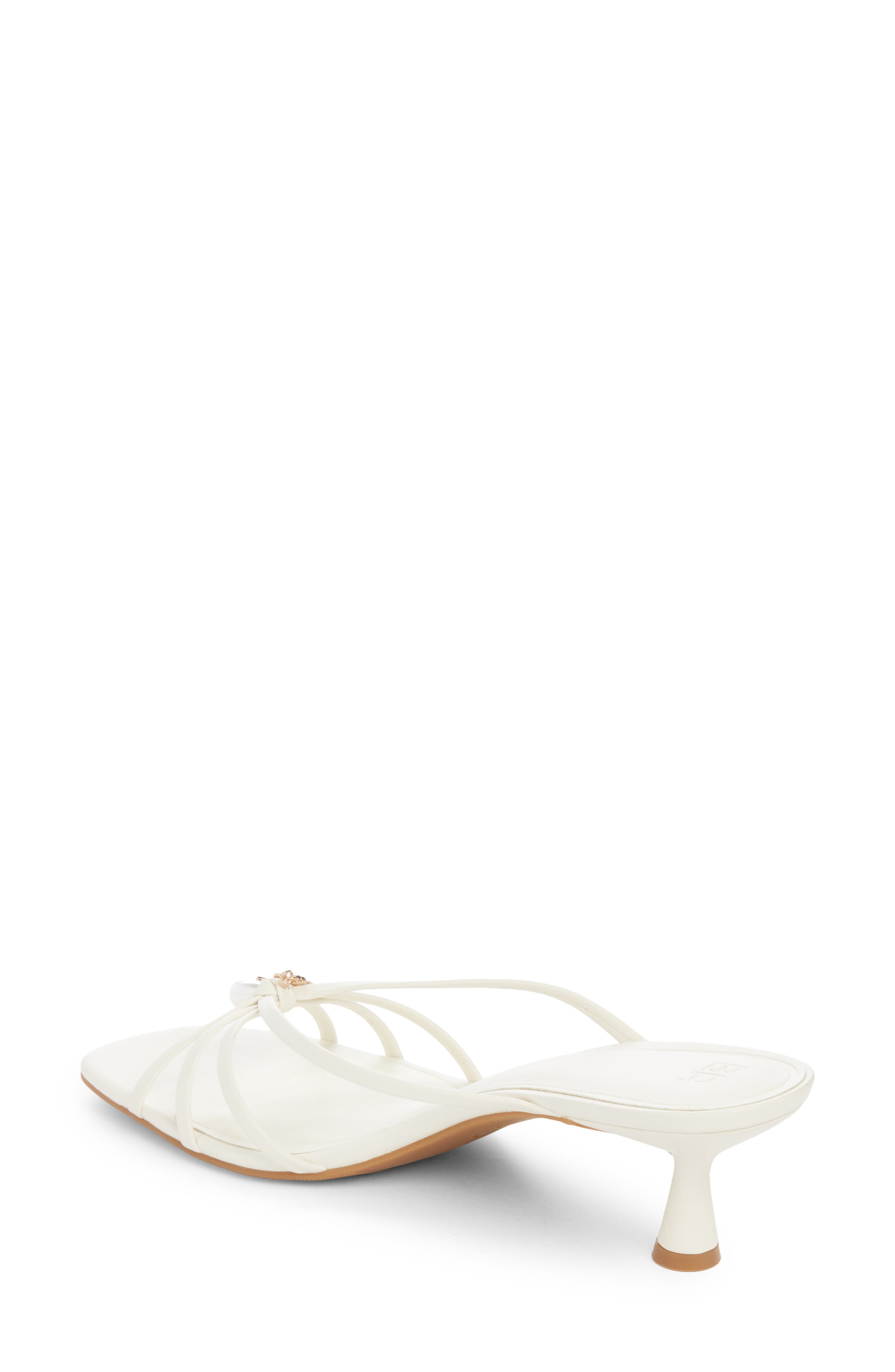 BP. Bliss Kitten Heel Slide Sandal, Alternate, color, White Blanc