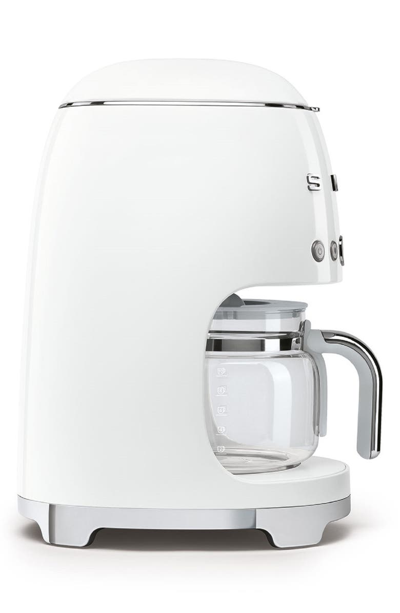 smeg '50s Retro Style 10-Cup Drip Coffeemaker, Alternate, color, White