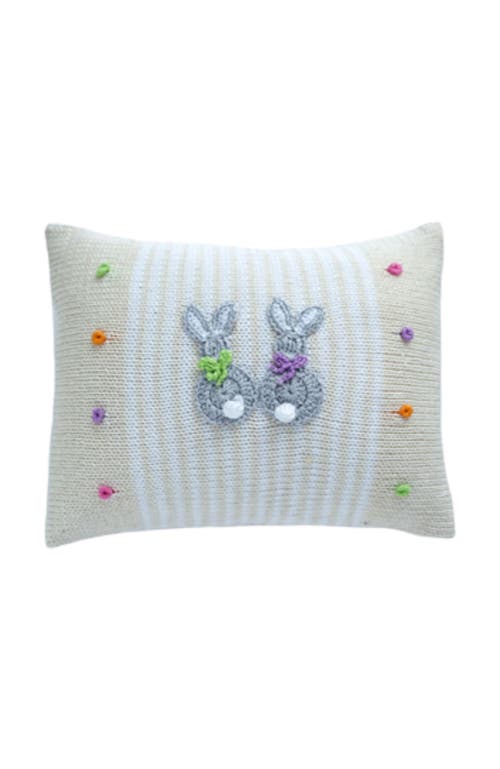 Melange Collection Cottontail Bunny Mini Pillow In Ivory