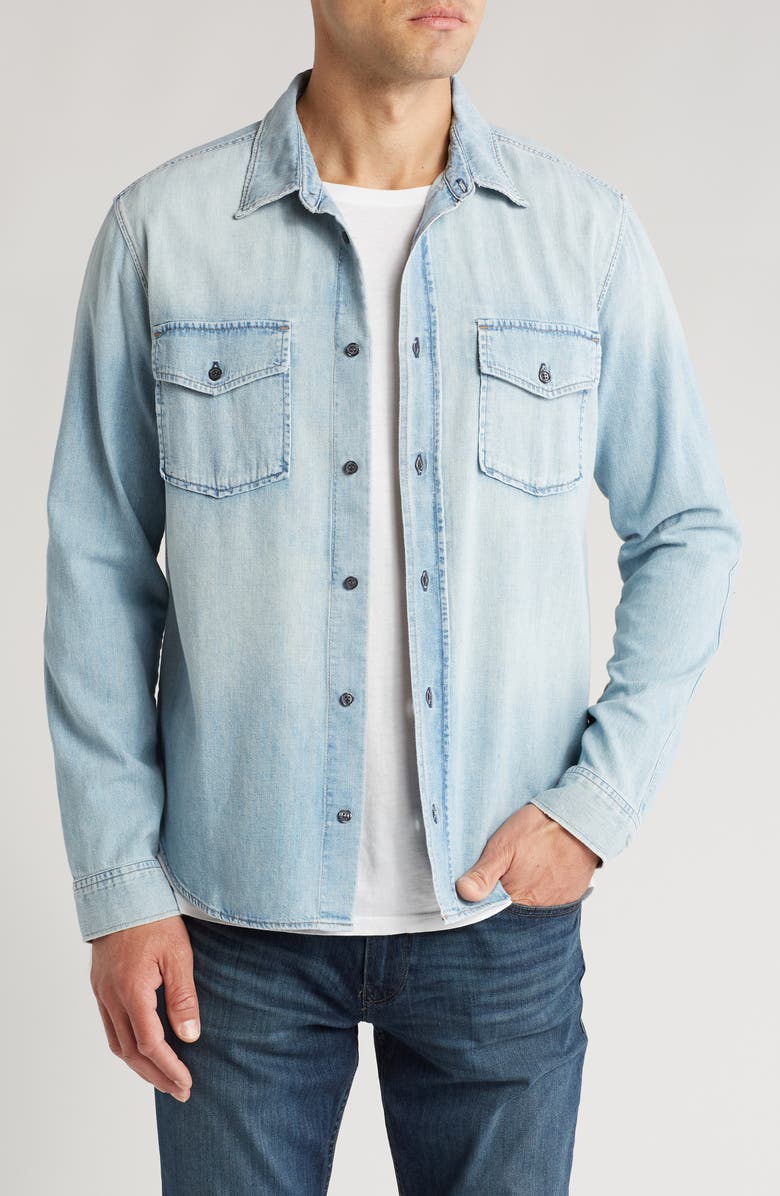 Citizens of Humanity Cairo Denim Utility Shirt, Main, color, Tempo Md/Lt In