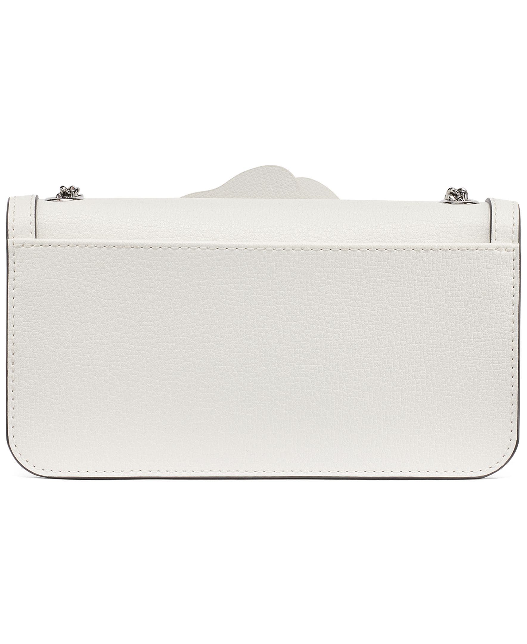Kosette Flower Applique Crossbody, Alternate, color, Winter White/Silver