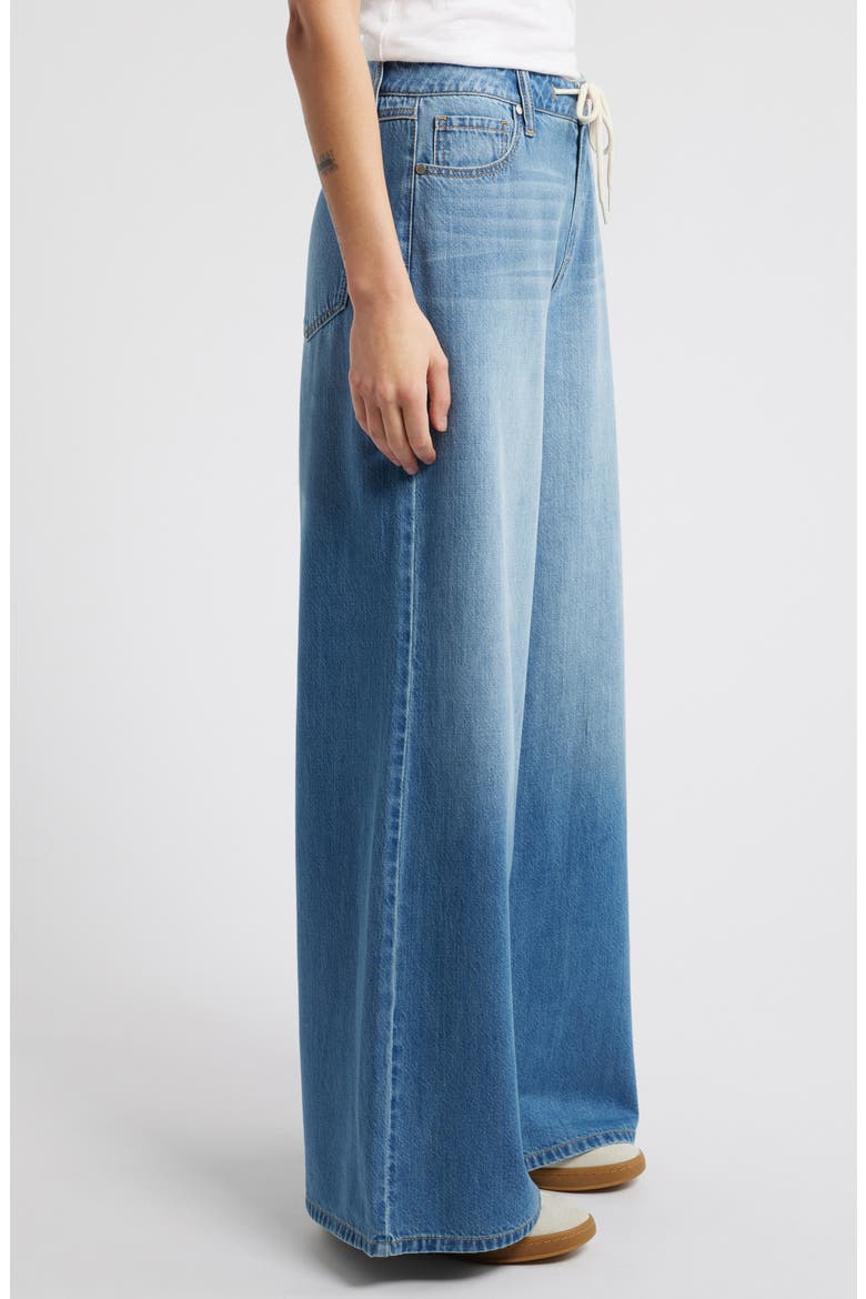 Drawstring High Waist Wide Leg Jeans, Alternate, color, YONKERS