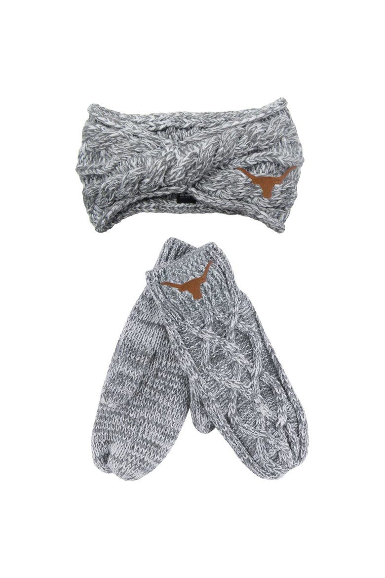 Gray Texas Longhorns Headband & Mittens Set, Main, color, Gray