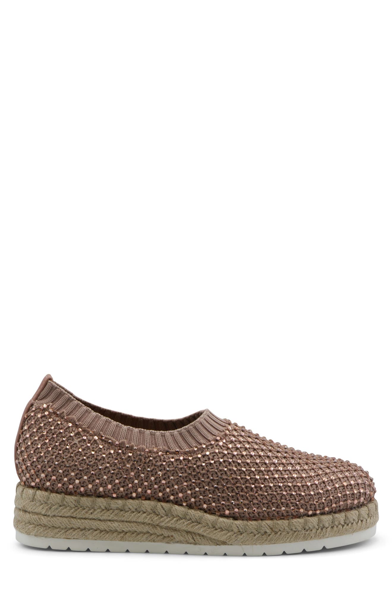 Nicola Embellished Espadrille Slip-On Sneaker, Alternate, color, TAUPE