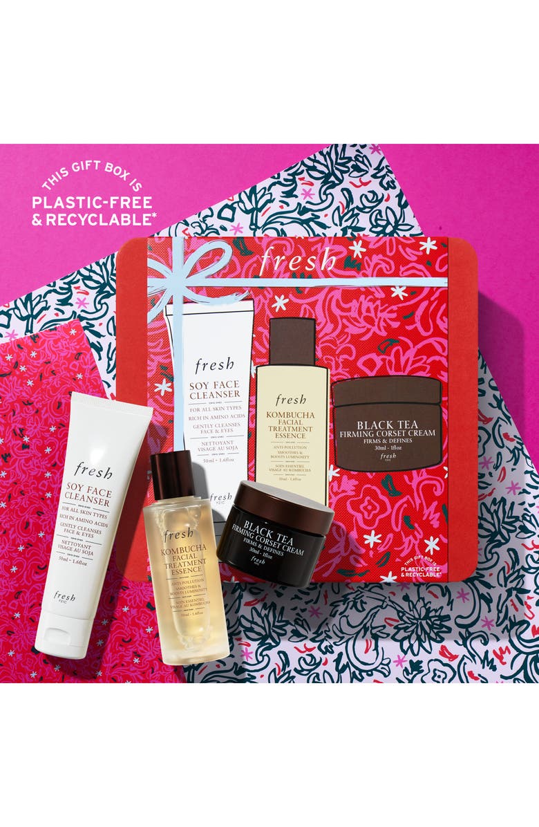 Fresh<sup>®</sup> Travel Size Cleanse, Smooth & Tighten Skin Care Set USD $107 Value, Alternate, color, 