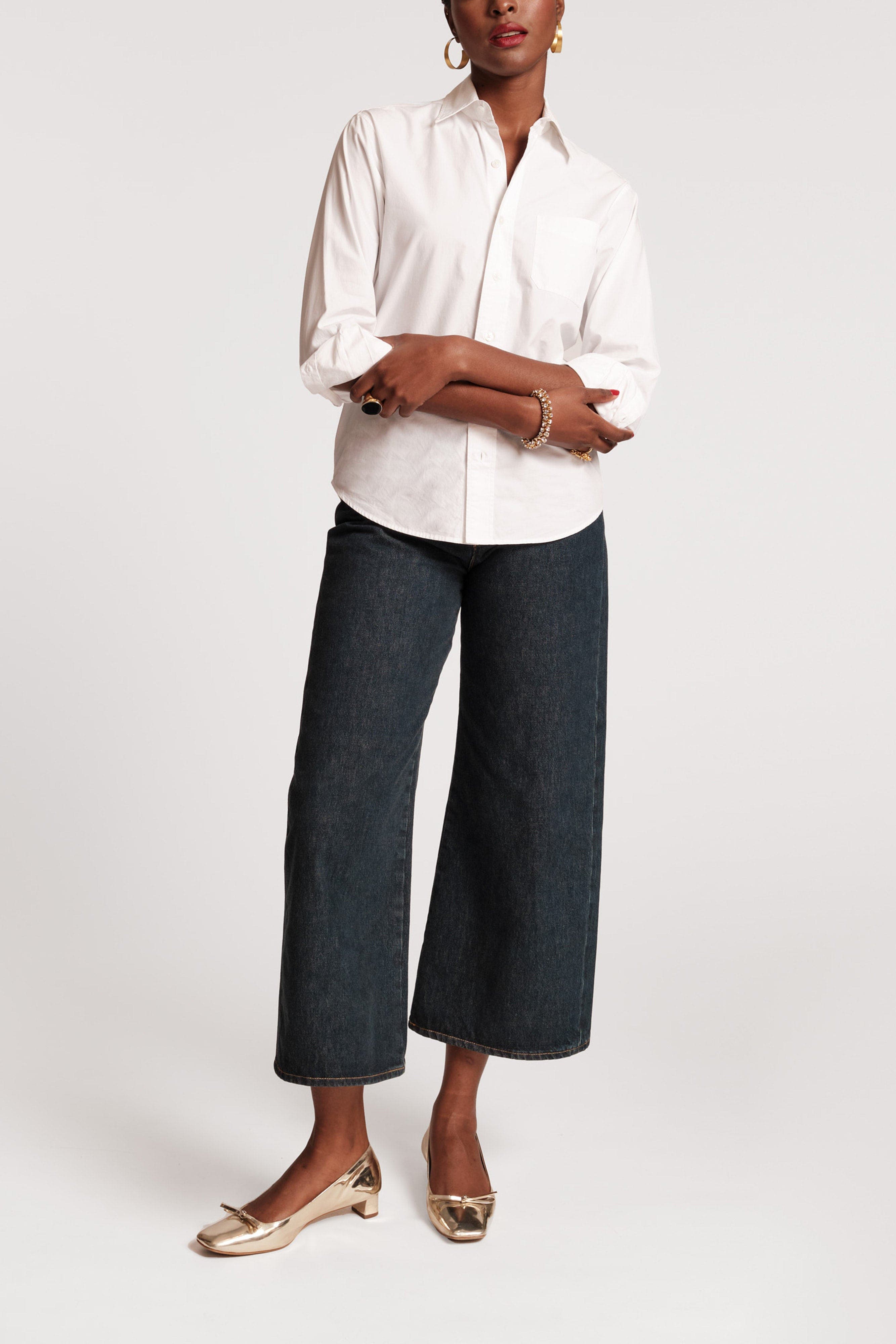 Perfect White Button Down Cotton Poplin - image 2