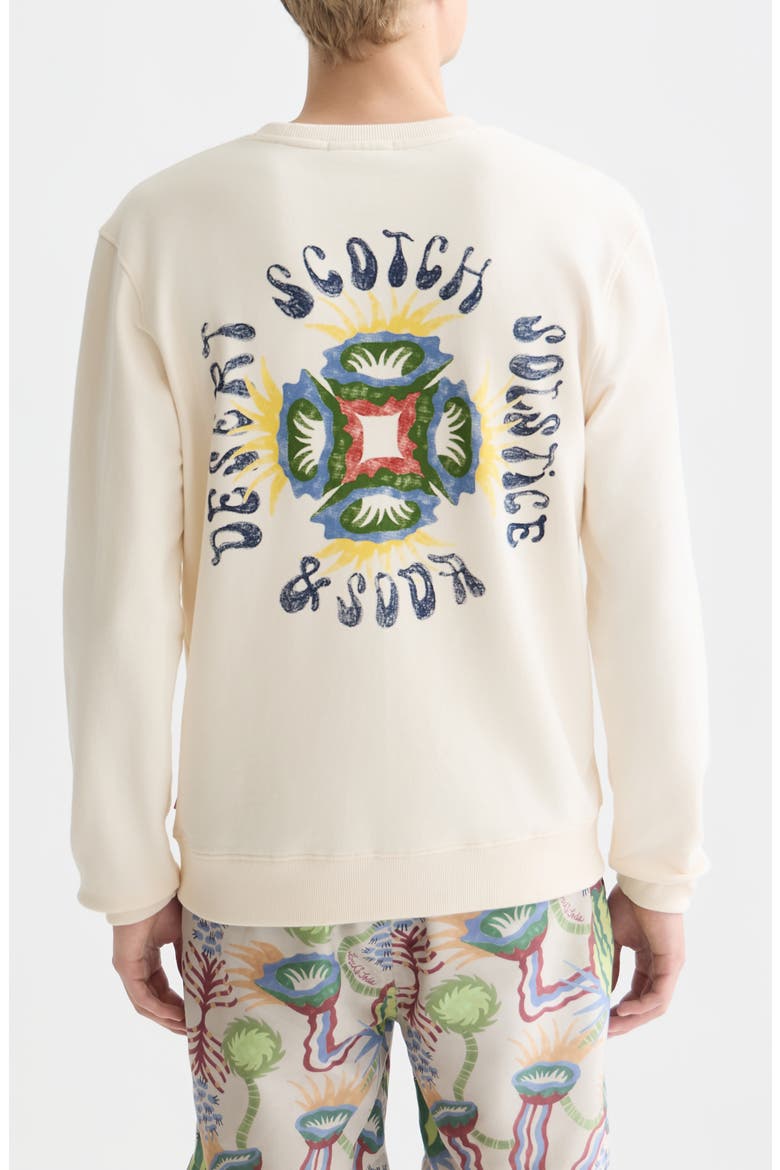 Desert Solstice Regular Fit Graphic Sweatshirt, Alternate, color, EGGNOG