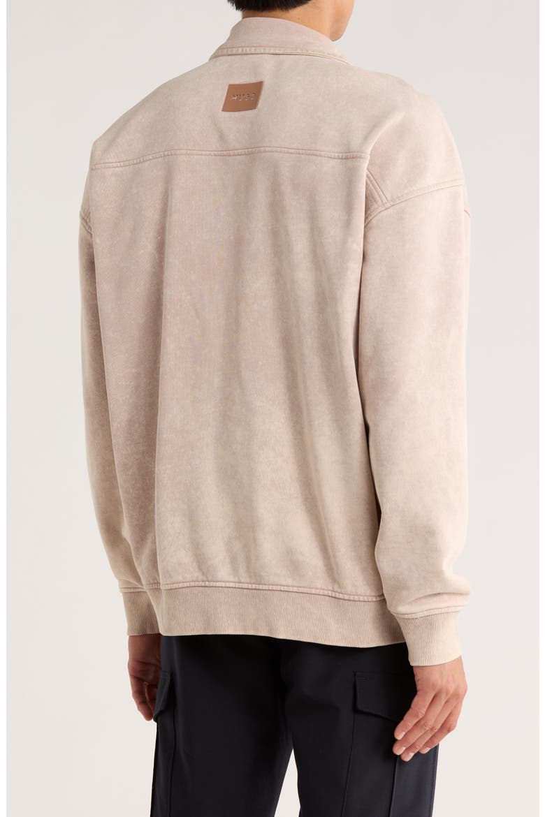Dunoche Half Zip Sweatshirt, Alternate, color, LIGHT TAUPE