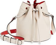 Christian Louboutin By My Side Grained Calfskin Leather Bucket Bag