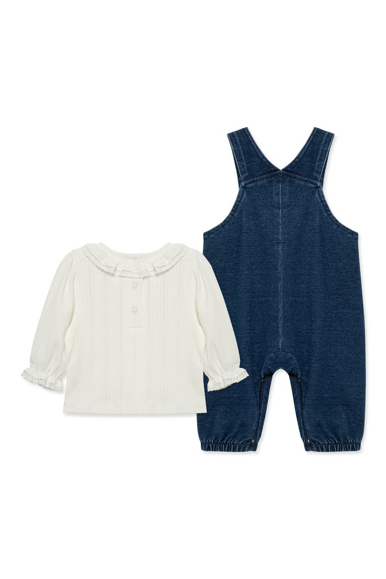 Kids' Heart Overall & T-Shirt Set, Alternate, color, DENIM