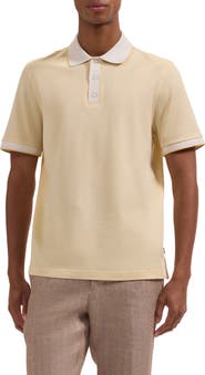 Bugatchi Three Button Cotton Polo
