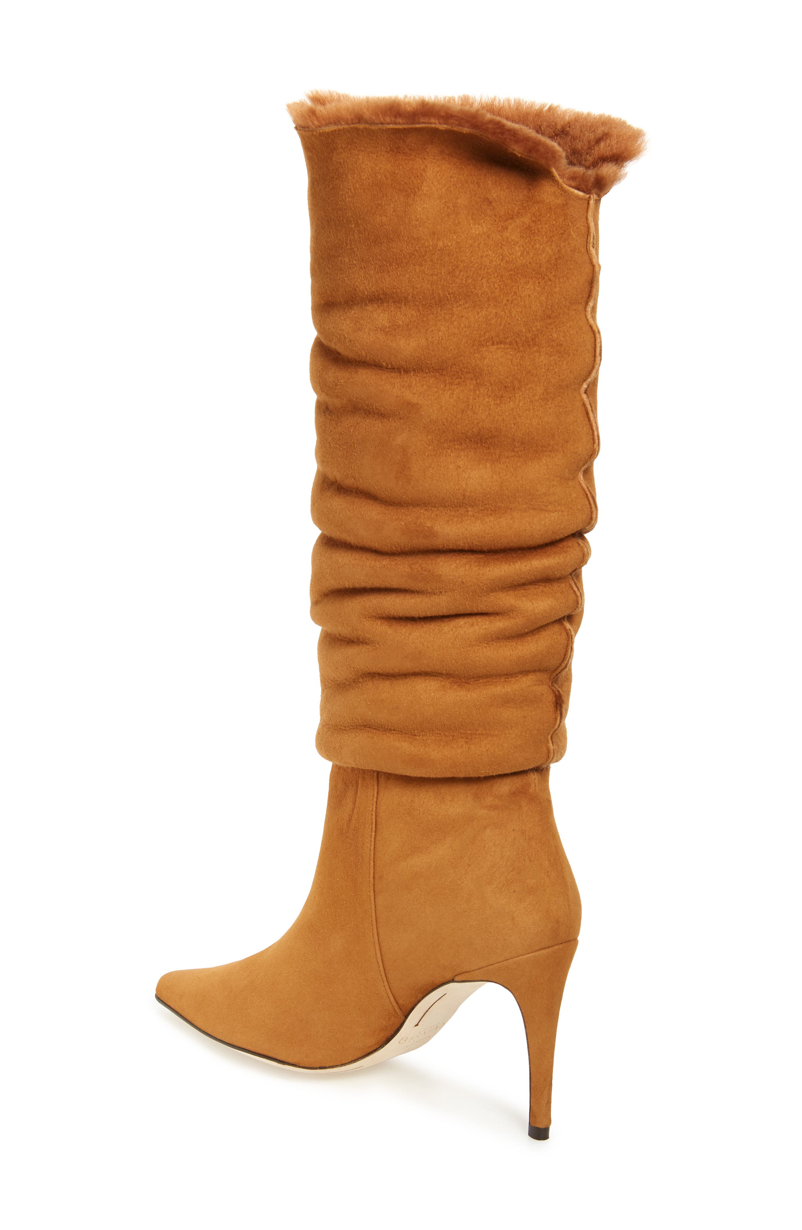 Alexandre Birman Genuine Shearling Boot, Alternate, color, 
