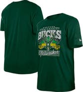 New Era Men's New Era Hunter Green Milwaukee Bucks Sport Classics T-Shirt