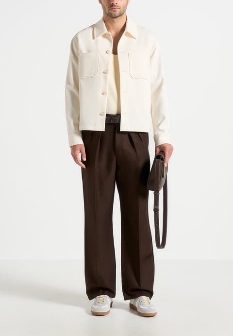 Benoit Twill Cropped Shirt