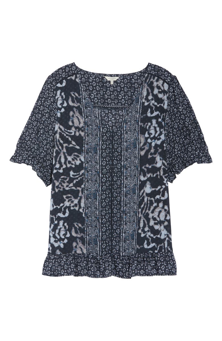 Lucky Brand Batik Border Top, Alternate, color,