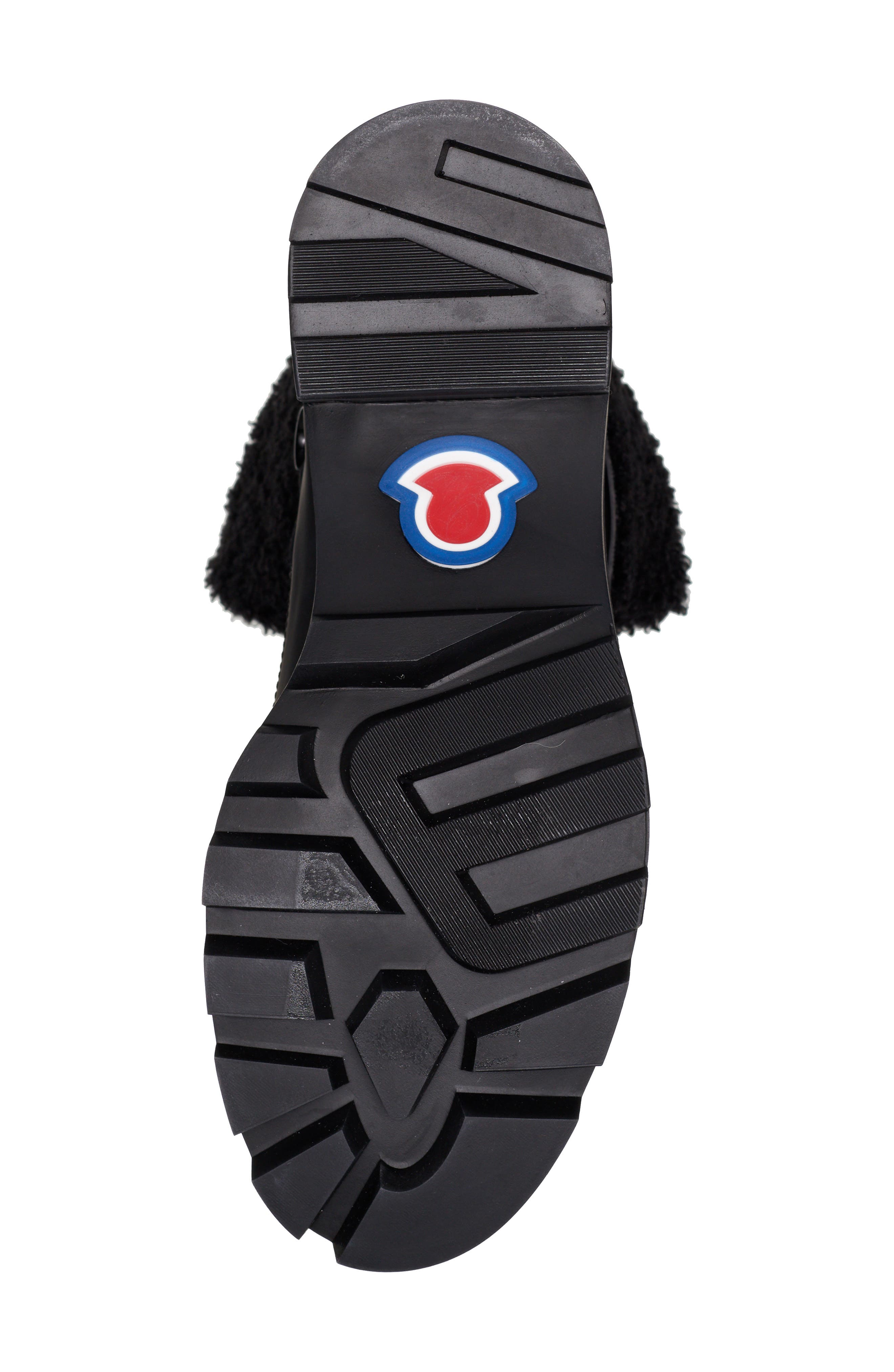 Moncler Corinne Faux Shearling Cuff Hiking Boot, Alternate, color, 