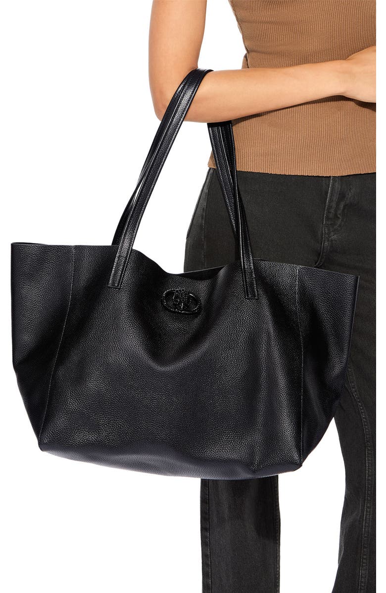 Kurt Geiger London Chelsea Drench Slouch Leather Shopper Bag, Alternate, color,