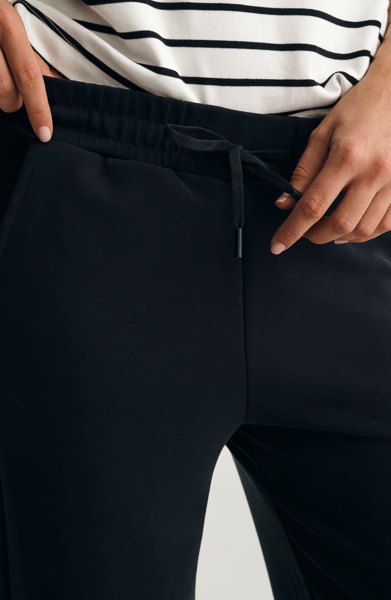 Sporty Luxe Drawstring Sweatpants - image 2