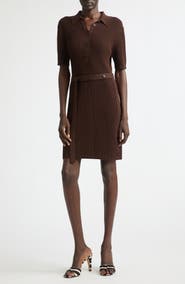 FERRAGAMO Rib Polo Dress