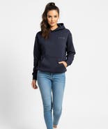 ABLE Signature Hoodie Sweatshirt Navy Ink