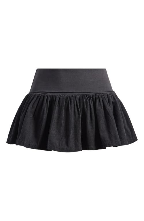 Bdg Urban Outfitters Byrdie Stretch Cotton Miniskort In Black