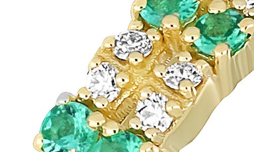 Bony Levy El Mar 18k Yellow Gold Emerald & Diamond Stackable Band Ring In Gold