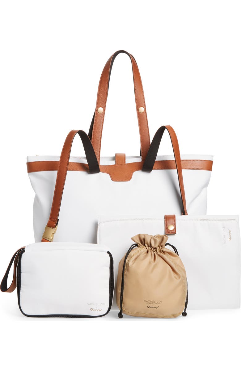 Quinny x Rachel Zoe 'Jet Set' Canvas Diaper Bag, Alternate, color,