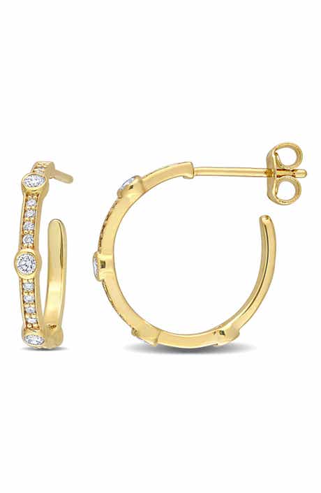 Created Forever Lab Grown Diamond Hoop Earrings - 0.41ct.