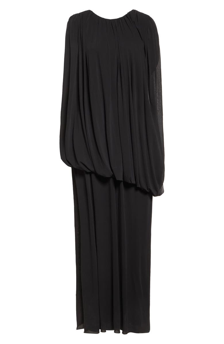 Giambattista Valli Draped One-Shoulder Gown, Alternate, color, Black