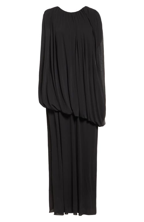 Giambattista Valli Draped One-shoulder Gown In Black