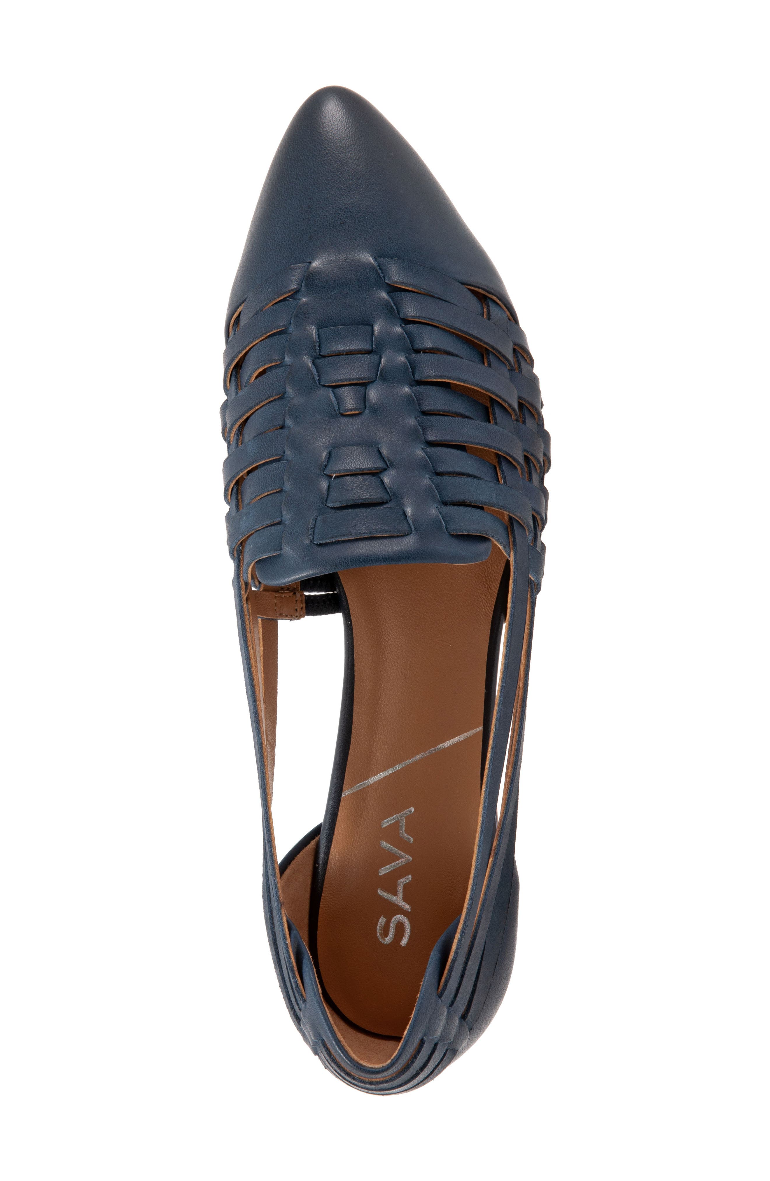Lola Flat, Alternate, color, NAVY LEATHER