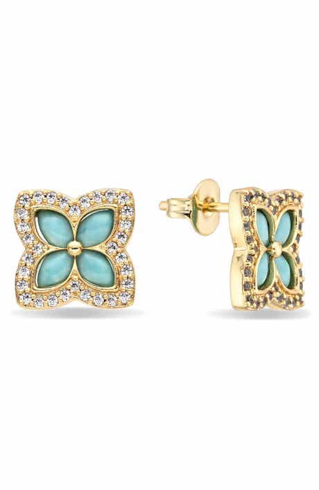 Monica Floral Stud Earrings
