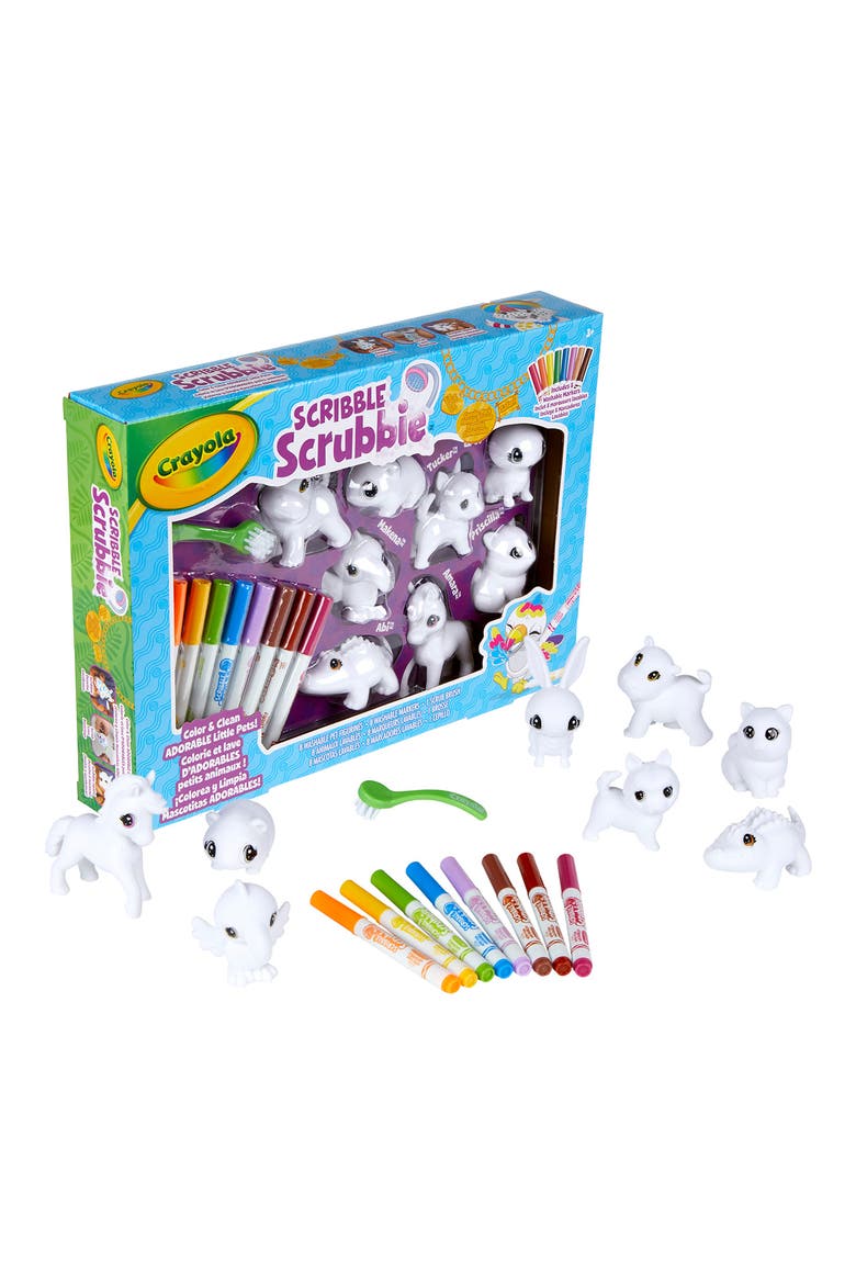 Crayola Scribble Scribble Scrubbie Pets, Main, color, MULTI