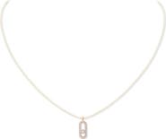 Messika Care Diamond Pavé Pendant Cord Necklace