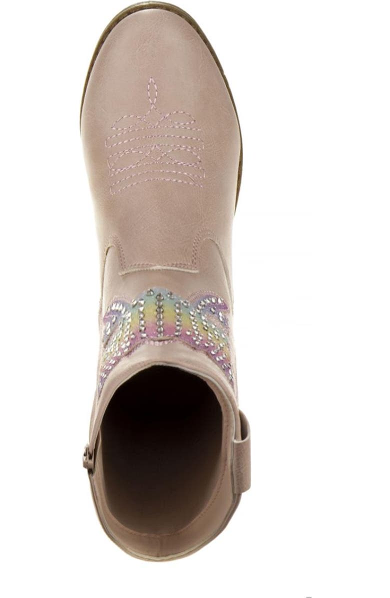 Kensie Girl zip up boot with heel, Alternate, color,