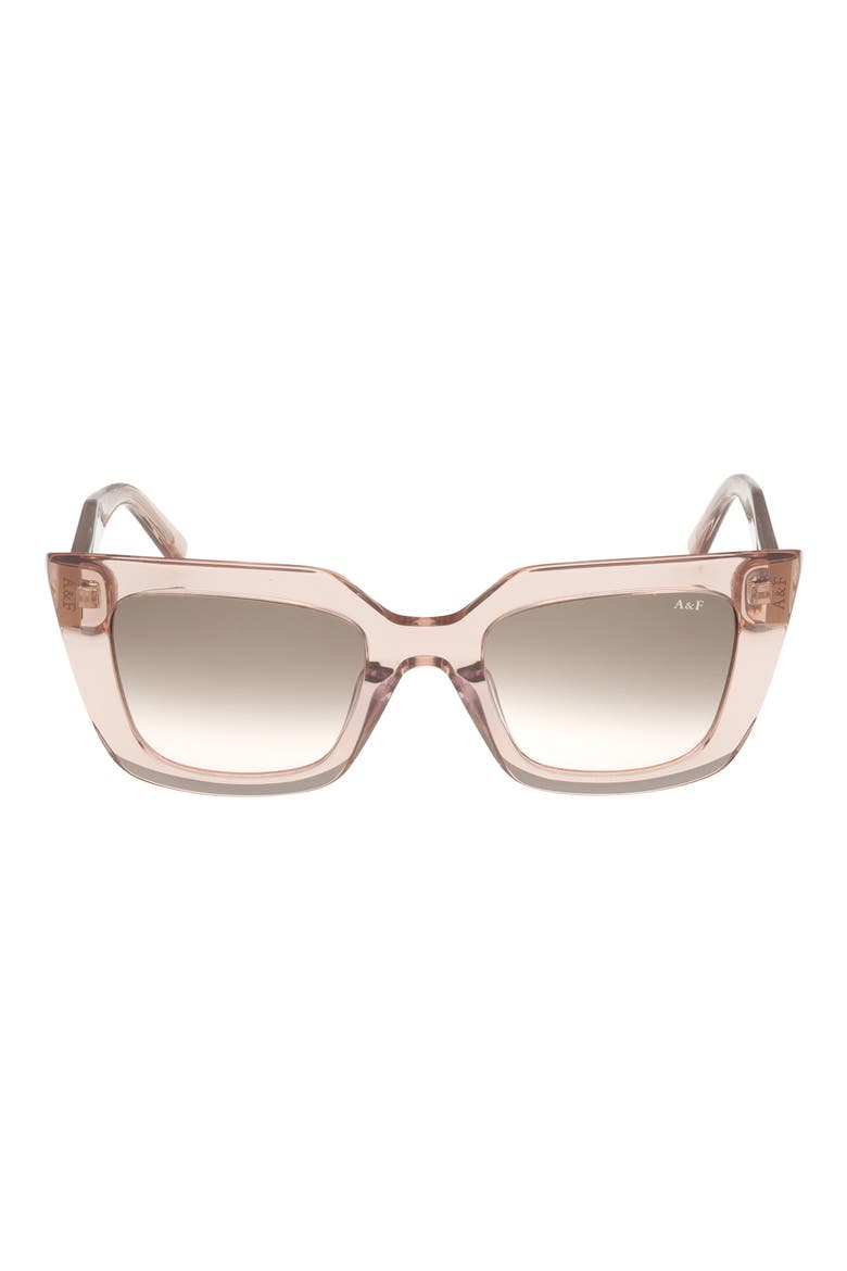 51mm Cat Eye Sunglasses, Main, color, SMOKE BLUSH GRADIENT LENS