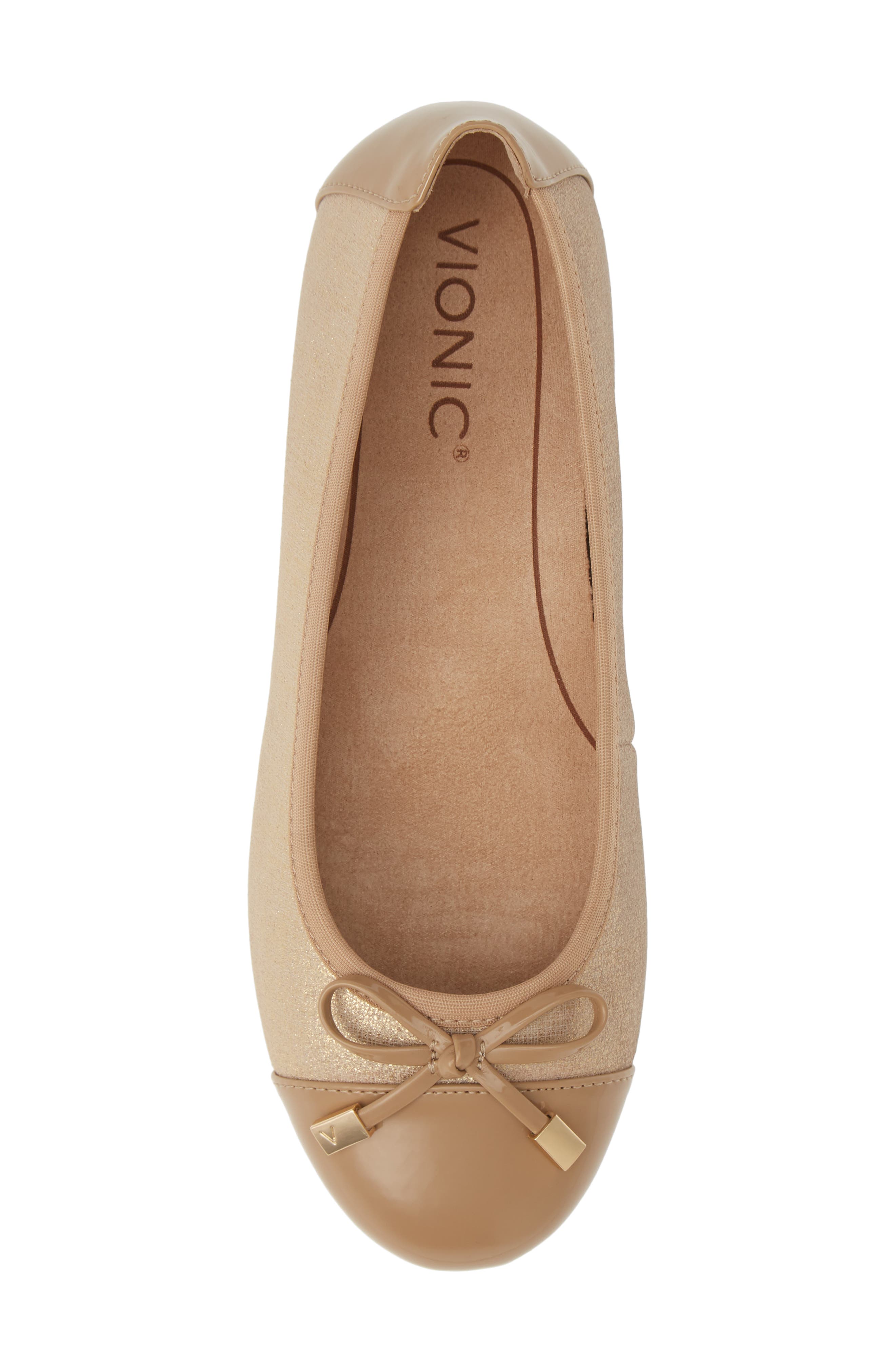 'Minna' Leather Flat, Alternate, color, CHAMPAGNE
